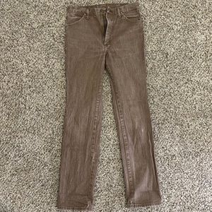 Wrangler Slim Cowboy Cut Jeans - Brown - 33W 36L